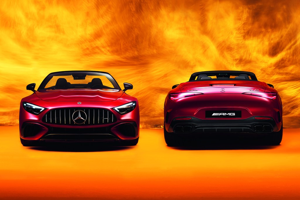 Today: Mercedes-AMG SL 63 4MATIC+, Typbezeichnung R 232 aus dem Jahr 2021, © René Staud